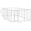 Outdoor Dog Kennel Galvanized Steel 234.4 ftÂ²